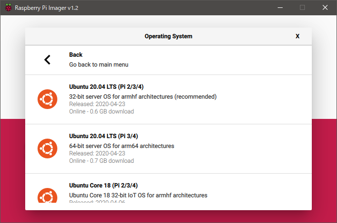 古いバージョンは出てこない
