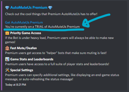 試用中である旨の表示