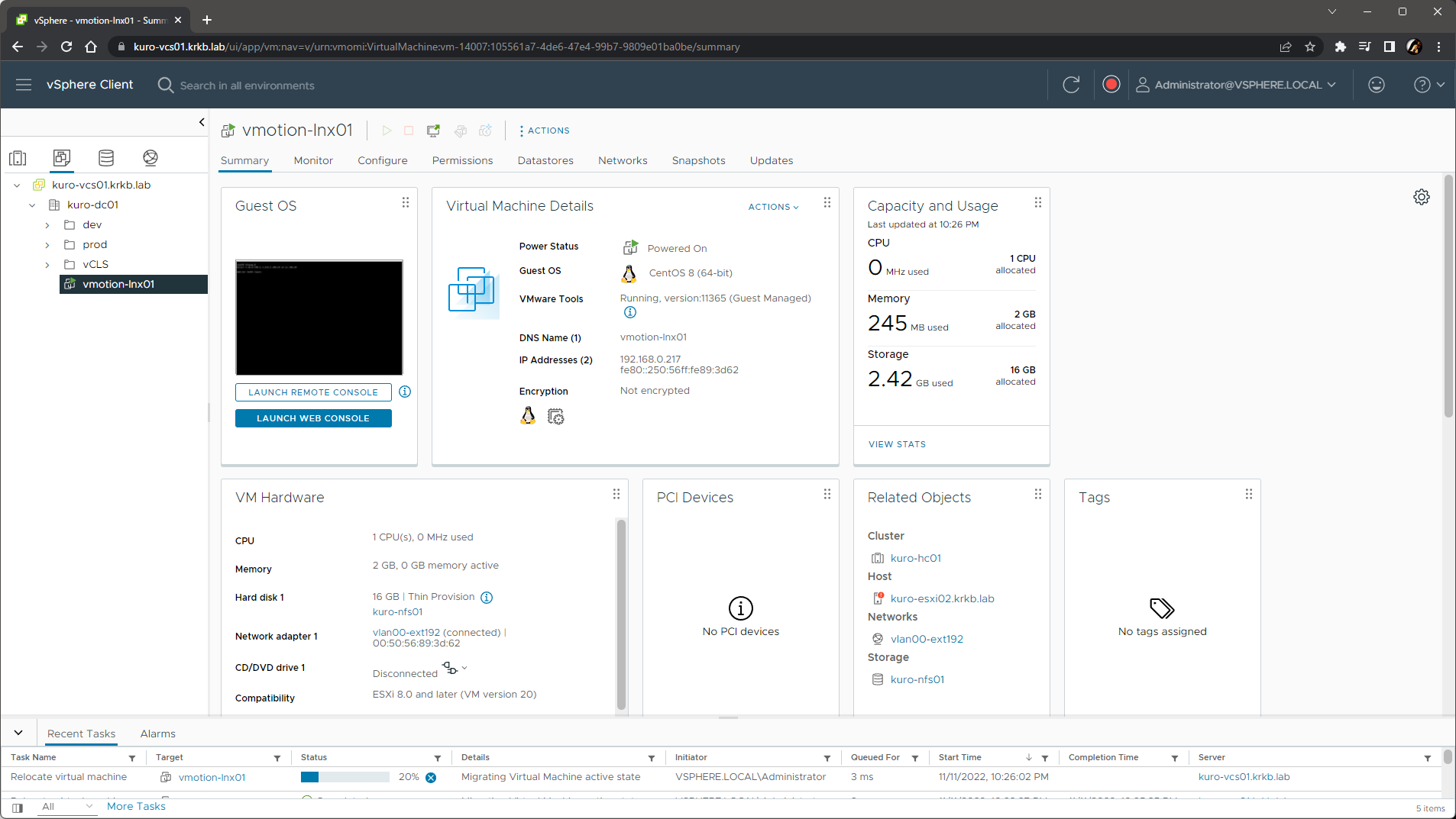 Featured image of post vSphere vMotion Notifications を試す